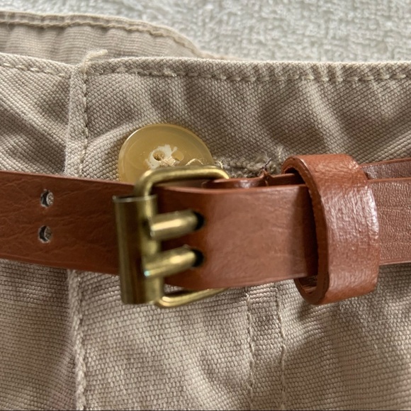 Tan shorts by ambiance apparel size sm with belt - Picture 5 of 7